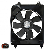 Электровентилятор кондиционера для автомобилей Honda Civic 4D (06-) (с кожухом)