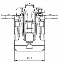 Суппорт тормозной для автомобилей SsangYong Actyon II (10-)/Korando C (10-) задний правый d=38мм