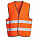 Жилет со световозвращающими полосами, взрослый, р. XL (65*65 см), оранжевый airline ARW-AV-04 