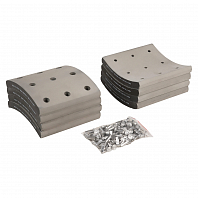 Накладка тормозной колодки для автомобилей ПАЗ 4230 ремкомплект 8 шт. R1 с заклёпками