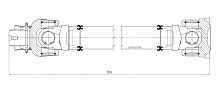 Карданный вал в сборе для автомобилей BMW X5 F15 (13-)/E70 (07-)/X6 F16 (14-)/E71 (08-) передний