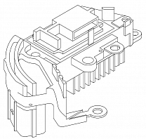 Регулятор напряжения генератора для автомобилей Toyota Land Cruiser 80 (90-) 4.2D/Dyna (93-) 3.0D