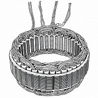 Статор генератора для автомобилей Peugeot 307 (00-)/Citroen С4 (04-) 1.4i/1.6i (D=133мм)