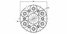 Муфта карданного вала для автомобилей Mercedes-Benz M-Class III W166 (11-)/GLE (15-) (передняя/задняя) (комплект с болтами)