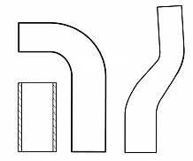 Патрубки охл. для а/м КАМАЗ 65115 Евро 3 (cиликон, кмпл., 3 шт.)