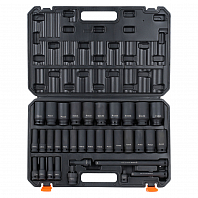 Набор головок ударных 1/2" 34пр. (8-36мм) пласт.кейс