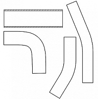 Патрубки отоп. для а/м Лада Vesta (19-) 1.6i [H4M] (EPDM, кмпл., 2шт.)