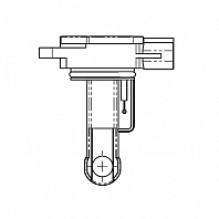 Датчик массового расхода воздуха для автомобилей Suzuki Grand Vitara II (05-) 2.0i/Mazda 3 BK (04-) 1.6i (без корпуса)