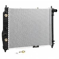 Радиатор охлаждения для а/м Chevrolet Aveo (05-) 1.2i/1.4i AT (паяный)