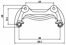 Скоба тормозного суппорта для автомобилей Jetour X90 plus (21-) передняя