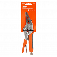 Зажим с фиксацией с удлиненным захватом двухкомпонентная рукоятка 225мм