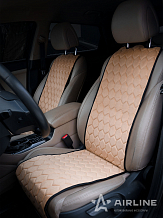 Накидки "Алькантара", передние (2 шт.), бежевые