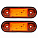 Огонь габаритный светодиодный, 12/24В, оранжевый, комплект 2 шт. airline ASML001 