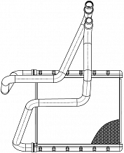 Радиатор отопителя для а/м Volvo XC40 (17-)