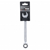 Ключ комбинированный трещоточный 17мм пласт. подвес PRO