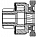 Привод стартера (бендикс) для автомобилей Volvo XC90 (02-) 2.5T/S60 I (00-) 2.4i