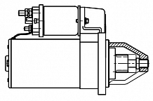 Стартер для автомобилей Лада 2110 и модификации (двигатели с ЭСУД) 1,55кВт
