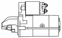 Стартер для автомобилей Mitsubishi Pajero Sport III (15-)/L200 (15-) 2.4D AT 2кВт