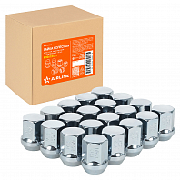 Гайка колесная M12x1,5x29, конус, ключ 19, закрытая, хром для а/м Chevrolet