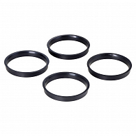 Кольцо центровочное для литого диска 72.6-67.1мм, комплект 4 шт., пластик