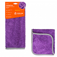 Салфетка из микрофибры длинный ворс фиолетовая (40*60 см)