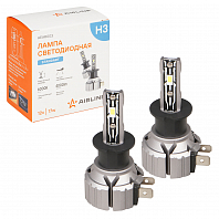 Лампа светодиодная H3 STANDARD, 17Вт, 4000Лм (2000Лм x 2), 6000К (Белый), 12В, комплект 2 шт. МП-серия