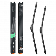 Щетки стеклоочистителя комплект (2 шт) 650/430мм (26"/17") бескаркасные PLUS с креплением "Крючок 9x3, 9x4 мм"