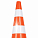 Конус дорожный 520мм, 2 световозвр.полосы с утяжелителем, оранжевый airline AKON014 