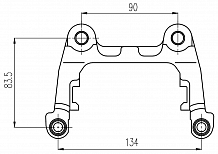 Скоба тормозного суппорта для автомобилей VW Golf VI (08-)/Audi A3 (03-) задняя