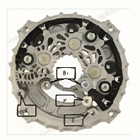 Мост диодный генератора для автомобилей VAG Tiguan II (16-) 2.0TSI/Kodiaq (16-) 1.4TSI/2.0TSI (с крышкой)