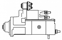 Стартер для автомобилей Renault Trucks Premium (96-) с дв. MIDR 24В 5,5кВт (с доп. реле)