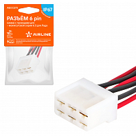 Разъем 6 pin (мама) с проводами межжгутовой серии 6.3 для Лада