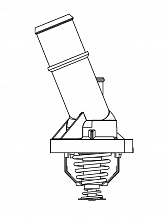 Термостат для автомобилей Mazda 3 (BK) 2.0i (82°С) (алюминиевый корпус)