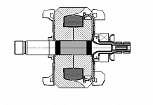 Ротор генератора для автомобилей Лада Largus (12-)/Renault Logan II (12-)/Duster (10-) 1.6i