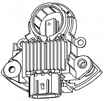 Регулятор напряжения генератора для автомобилей Nissan Pathfinder R51 (05-) 2.5dCi/Qashqai J10 (10-) 1.6i