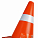 Конус дорожный 320мм, 1 световозвр.полоса, мягкий, оранжевый airline AKON001 