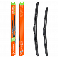 Щетки стеклооч комплект (2 штуки) 650/350мм (26"/14") гибридные с креплением "Крючок 9x3, 9x4 мм" (AWBM275)