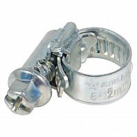 Хомут 8-12/9мм, червячный, усиленный, W1 (оцинк), 1 шт.