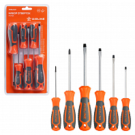 Набор отвёрток 6 пр. (SL3-SL6, PH0-PH1), блистер