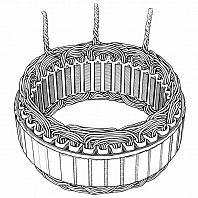 Статор генератора для автомобилей Peugeot 308 (07-)/Citroen C4 II (10-) 1.6i (D=130мм)