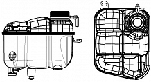 Бачок расширительный охлаждающей жидкости для а/м Mercedes-Benz S (W140) (91-)
