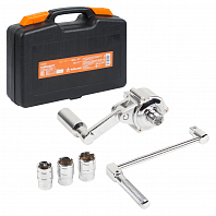 Гайковерт механич. 1/2" 800Нм 1:16 с головками 17, 19, 21мм пласт. кейс