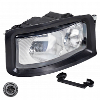 Фара для автомобилей Sitrak C7H/Howo T5G (головного света), электрический корректор, для автомобилей с металлическим бампером, с резиновым уплотнителем, правая