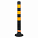 Столбик парковочный 750мм(ССУ) 3 световозвр.полосы, болт.креп., пластик, черный airline ADPP003 