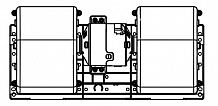 Электровентилятор отопителя универсальный 24В (аналог SPAL 006-B39-22)