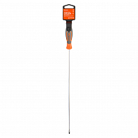 Отвертка шлицевая SL4.0x300мм, магнитный наконечник, пласт.подвес