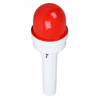 Фонарь сигнальный светодиодн. ФС-4.1,215/85 мм для дорожных конусов/вех/барьер.,столб., пластик, красный