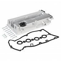 Крышка клапанная для а/м Chevrolet Cruze (09-)/Aveo (11-)/Opel Zafira (05-)/Mokka (12-)/Astra H (04-)/Astra J (09-) 1.6i/1.8i (алюм., с прокл.)