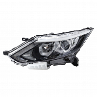 Фара для автомобилей Nissan Qashqai J11 (13-) (головного света) галоген/светодиодная, с ДХО, электрический корректор, левая