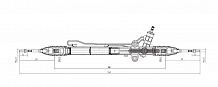 Механизм рулевой (рейка) для автомобиля Hyundai H-1/Starex (07-) (гидравлический)